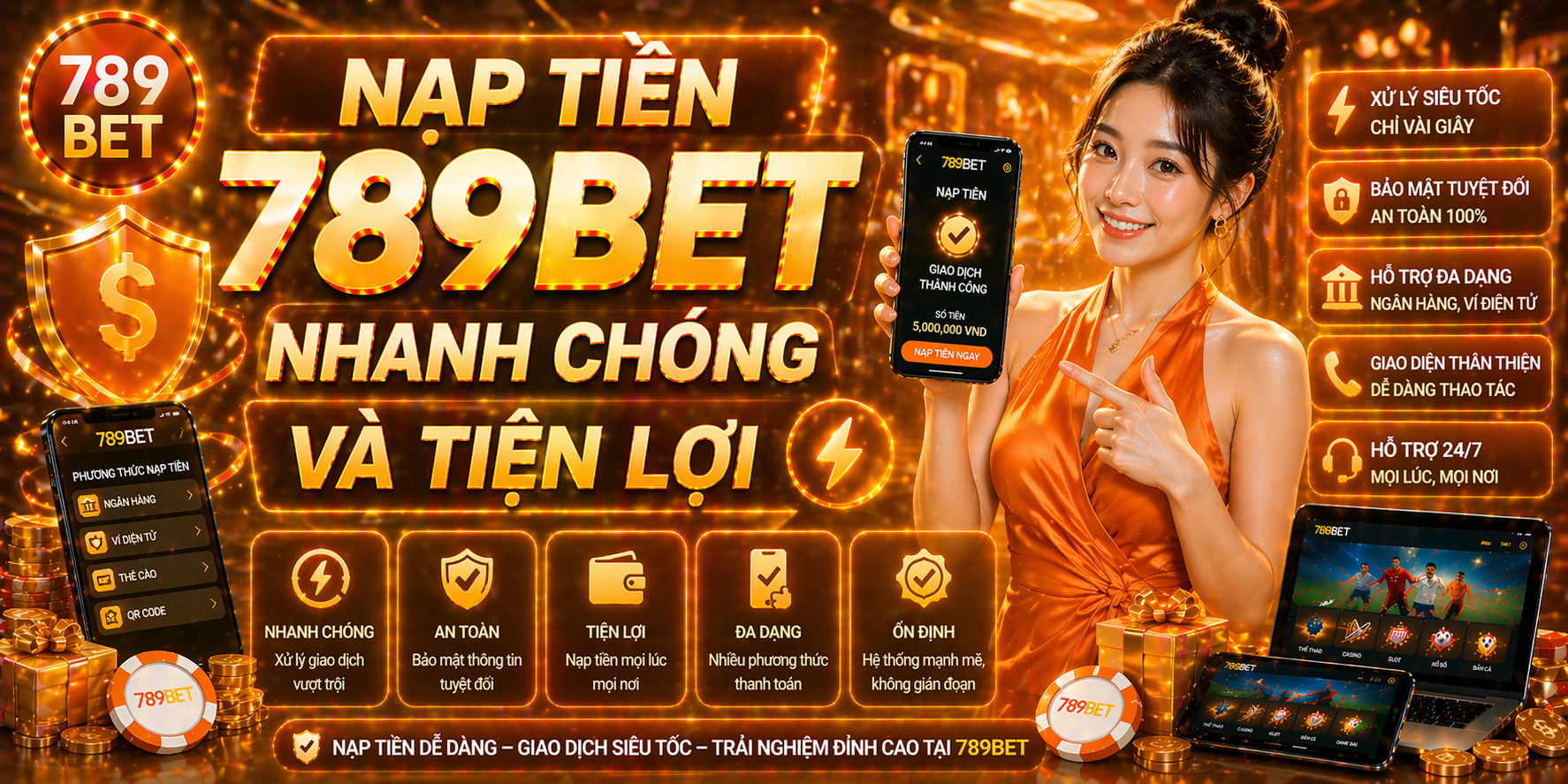 Nạp tiền 789bet nhanh chóng và tiện lợi