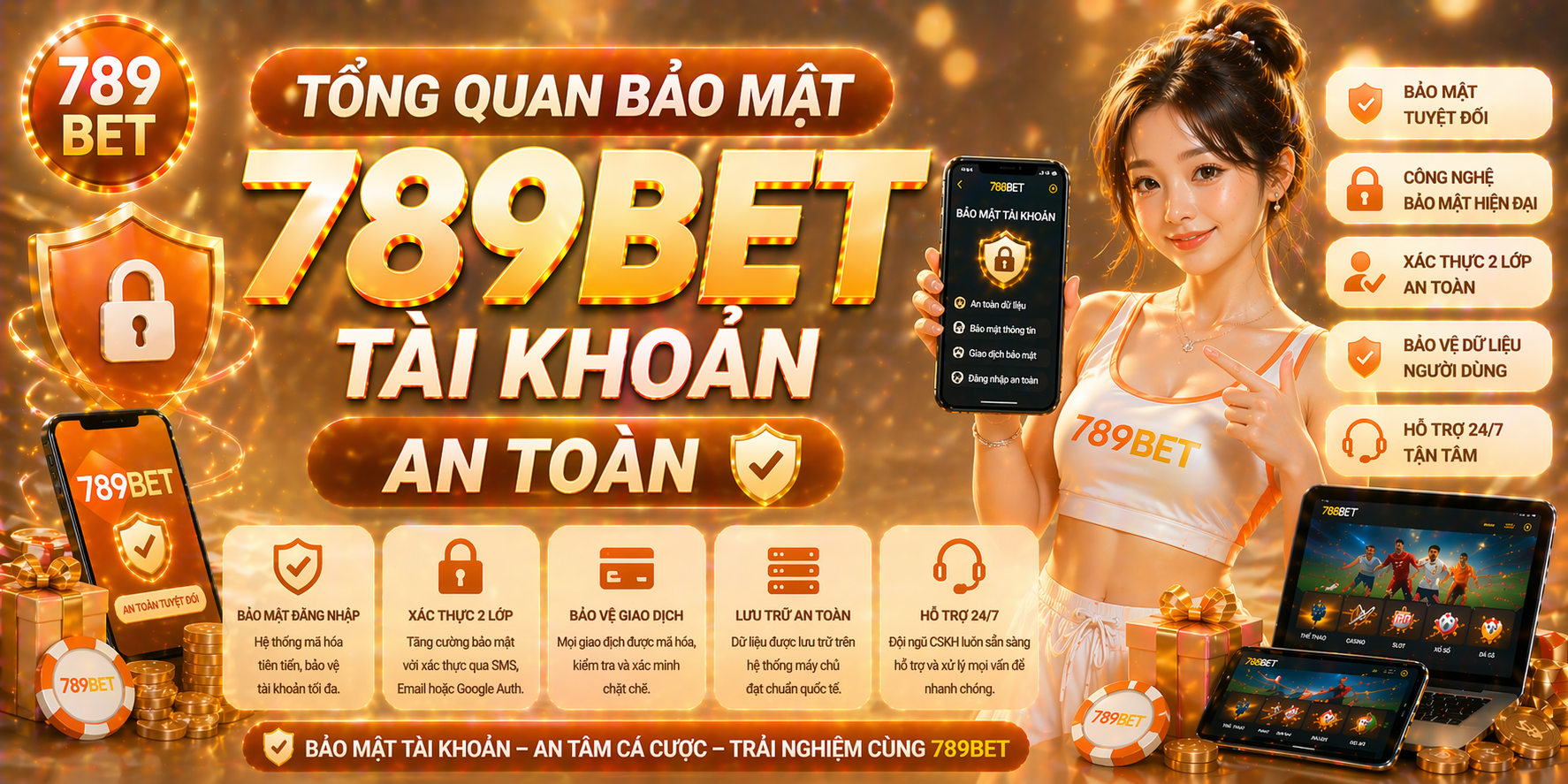 Tổng quan bảo mật tài khoản 789bet an toàn