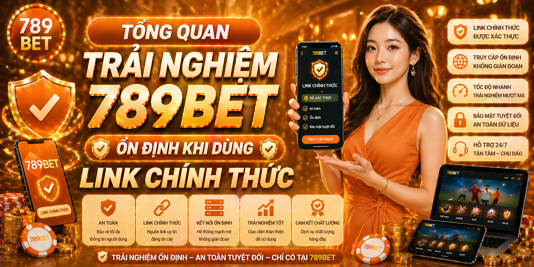 Tổng quan trải nghiệm 789bet ổn định khi dùng link chính thức