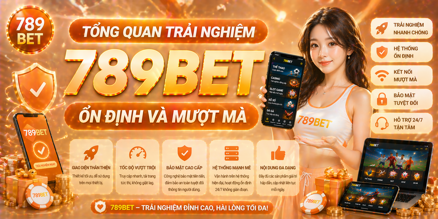Tổng quan trải nghiệm 789bet ổn định và mượt mà