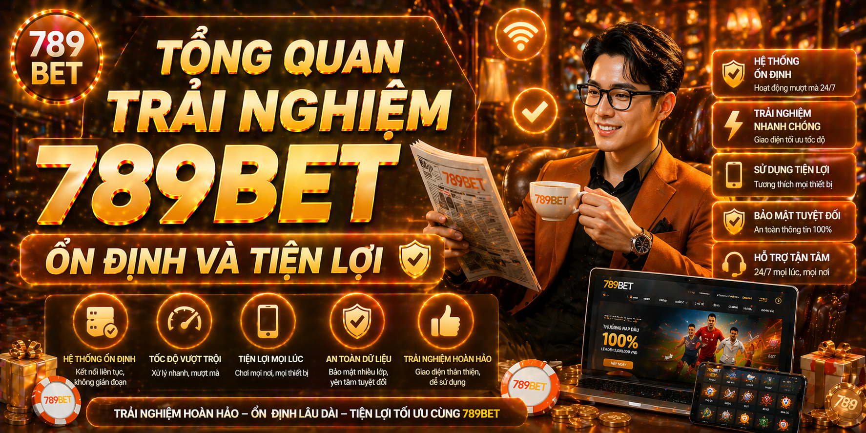 Tổng quan trải nghiệm 789bet ổn định và tiện lợi