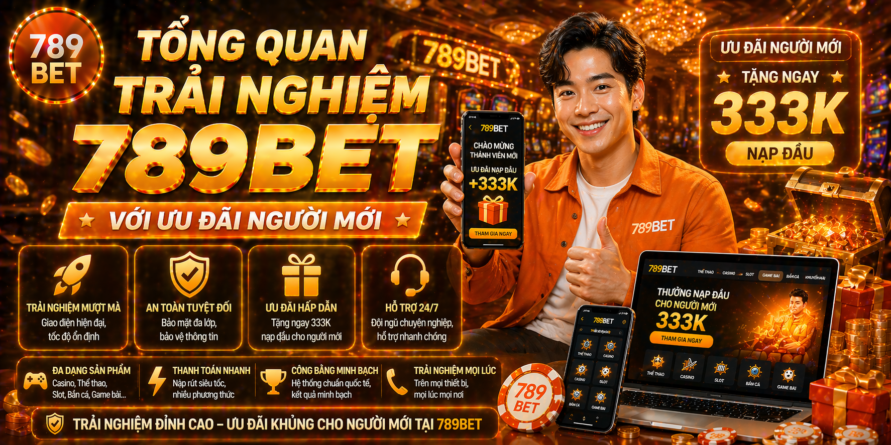 Tổng quan trải nghiệm 789bet với ưu đãi người mới