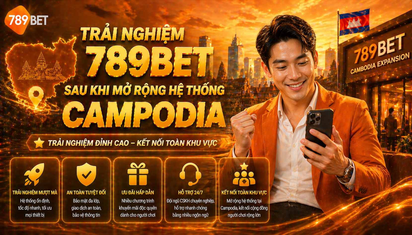 Trải nghiệm 789bet sau khi mở rộng hệ thống Campodia