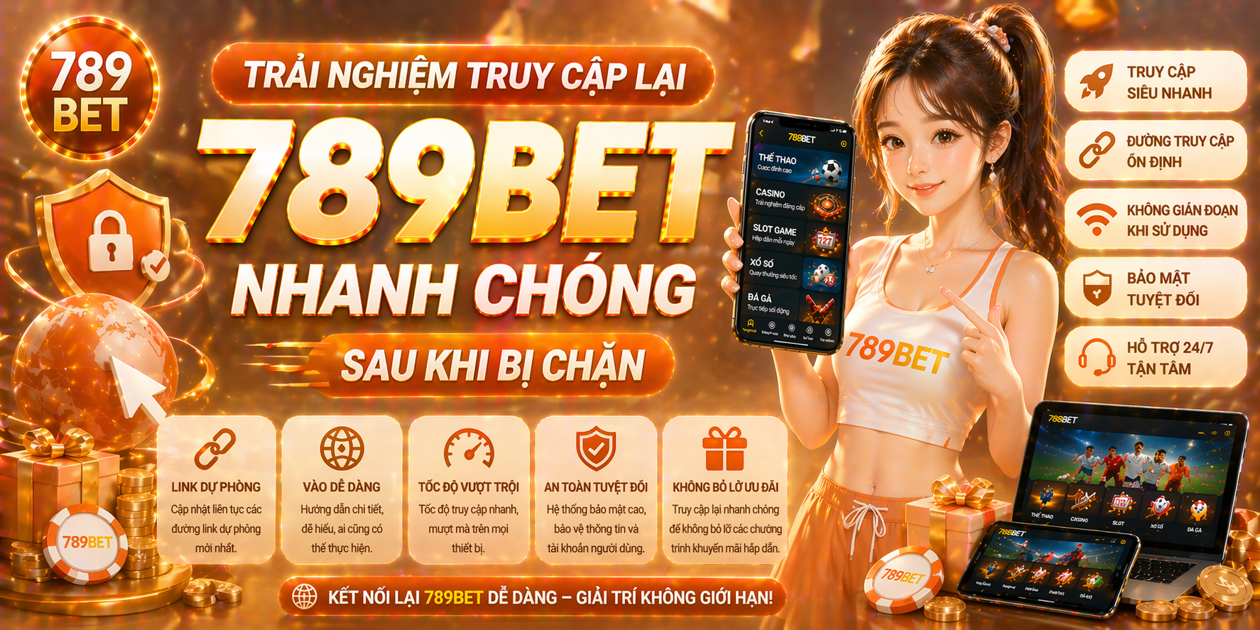 Trải nghiệm truy cập lại 789bet nhanh chóng sau khi bị chặn