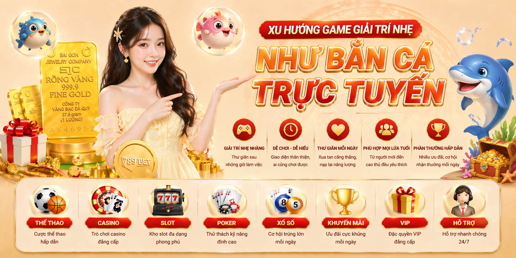 Xu hướng game giải trí nhẹ như bắn cá trực tuyến